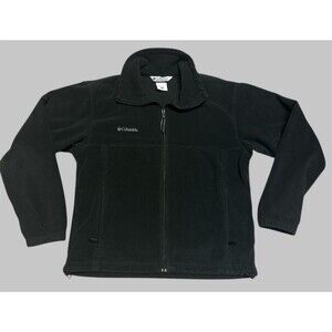 Columbia Steens Mountain Full Zip Black Fleece Jacket Mens Size M